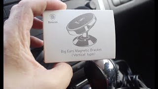 Baseus Car magnetic mount phone holder unboxing amp setup [upl. by Janessa]