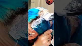 BLEACHING my ROOTS RAINBOW HAIR ENTIRE PROCESS hair shorts shortsfeed bleach haircoloring [upl. by Erdei49]