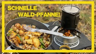 Neuen Wald entdecken und schnelle WaldPfanne kochen [upl. by Alison]