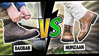 BAOBAB VS NUMZAAN BOOT  Jim Green Footwear [upl. by Idnew]