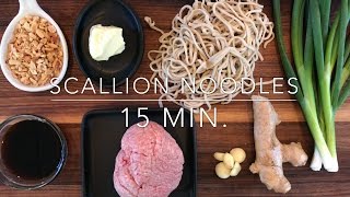 5 Ingredient Meal Scallion Longevity Noodles [upl. by Silber]