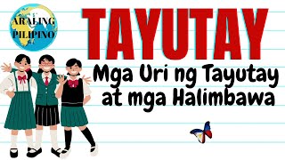 Tayutay  Mga Uri ng Tayutay at Mga Halimbawa  Filipino Aralin Tayutay Figure of Speech amp Example [upl. by Ardnohsal]