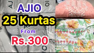 Ajio 25 kurtas from 300must try Anarkali kurtasajio haulajio latest collection chandu vlogs [upl. by Ettigdirb295]