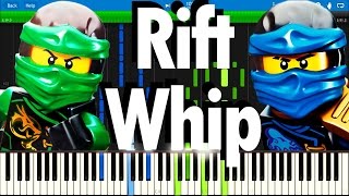 LEGO NINJAGO  The Rift Whip by The Fold  Synthesia Piano Tutorial [upl. by Ezechiel]