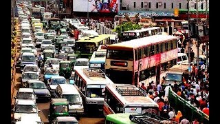 Vehicle Noise in Dhaka Street  Incredible Traffic in Dhaka Bangladesh  Street View [upl. by Ebeneser774]