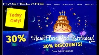 HashFlare 30 Discount Bitcoin Cloud Mining Made Easy [upl. by Eachern]