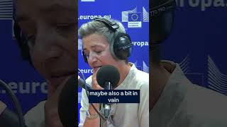 Is leading against big companies lonely Vestager answers in podcast with Nicolai Tangen [upl. by Lennon]