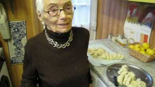 94yearold Vera makes us Czech dumplings knedliky [upl. by Inalaehak]