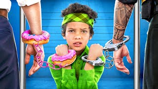 KID in Jail Jock Cop vs Nerd Cop Cool Hacks Stupid vs Smart Good and Bad in Jail [upl. by Nallek]