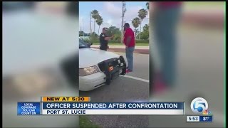 Officer suspended after confrontation [upl. by Hevak]