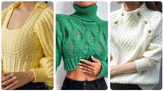 Most Beautiful amp Stylish Crochet Tunic TopSweater Designs Ideas 2024 [upl. by Ennire328]