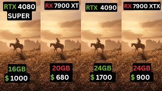 RTX 4080 SUPER vs RX 7900 XT vs RTX 4090 vs RX 7900 XTX [upl. by Ekusuy]