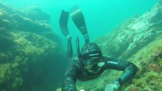 Cressi Tracina Test  Freediving  Gopro Hero 4 Black [upl. by Annot30]