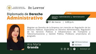 1 Derecho Administrativo y Administración Pública [upl. by Kelwin]