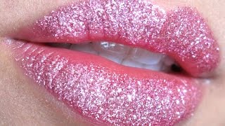 Pretty Pink Glitter Lips [upl. by Mil717]