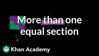 More than one equal section  Fractions  3rd grade  Khan Academy [upl. by Ariet876]