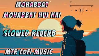 mohabbat mohabbat hui hai  slowed reverb  MTR lofi music  trending viral mathura [upl. by Gnaoh]