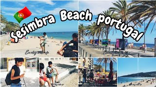 Our Holidays Routine in Portugal Euvlogwithafi 🇵🇹 Sesimbra beach ⛱ [upl. by Shum800]