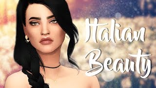 The Sims 4 CAS Italian Beauty  FULL CC LIST amp SIM DOWNLOAD [upl. by Icnan]