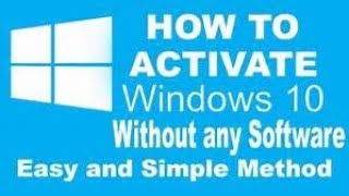 Windows 10 all versions activation for free without software and crack Simple and permanent [upl. by Bohun892]