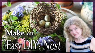 How to Make an Easy Birds Nest Ornament [upl. by Orr]