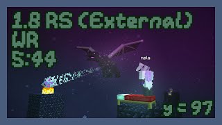 The First Minecraft 18 Random Seed External Sub 6 WR [upl. by Zsa Zsa]