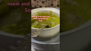 Neem Aloevera and green tea soap [upl. by Ynattir]