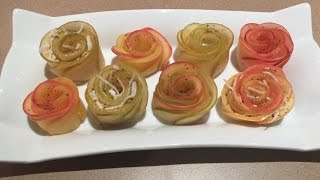 Rose Shaped Apple Dessert  Easy [upl. by Novick]