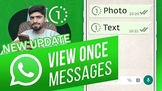 How To Send 1Time View Photo Video amp Voice on WhatsApp  WhatsApp New Update Send Disappearing SMS [upl. by Wightman]