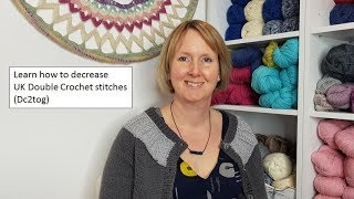 Learn how to decrease double crochet stitches with Woolly Chic [upl. by Aicil]