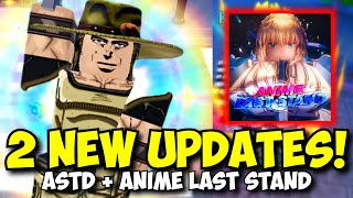 2 New Big Updates 2 ASTD Code Units amp Anime Last Stand SABER Update [upl. by Sadnak]