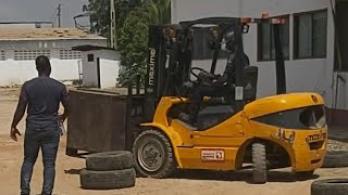 Forklift Training and Practicals test  Forklift full training pass [upl. by Dnomar]