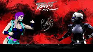 Kimberly Aikawa vs Sheborg MORTAL KOMBAT FIGHT [upl. by Persis]