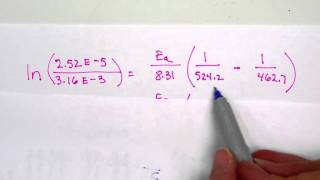 arrhenius equation example [upl. by Moulden671]