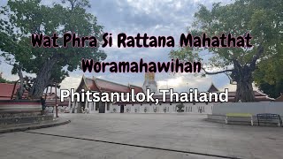 Temple tour Wat Yai Phitsanulok Thailand phitsanulok thaitemples buddhism [upl. by Latsirc]