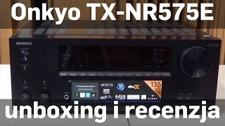 Amplituner Onkyo TXNR575E  unboxing i recenzja  test  review sklepRMSpl english subtitles [upl. by Ahsocin927]