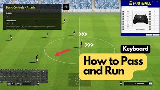 How to pass and move in efootball 2023 PC  Keyboard Controls [upl. by Follmer]