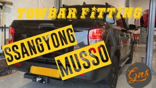 Fitting a Towbar to a Ssangyong Musso [upl. by Veator]