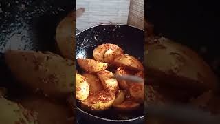 Spicy boiled egg fry 😋youtb short [upl. by Bough]