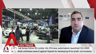 Analyst Anthony Sassine on the implications of additional EU tariffs on Chinese EVs [upl. by Jaquiss]