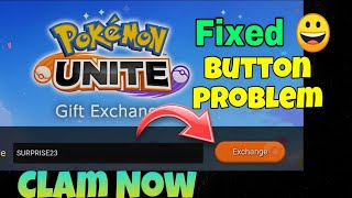 How To Fix Pokemon Unite Exchange Button  Gift Exchange Button [upl. by Aninaig]