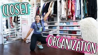 ORGANIZING MY ENTIRE CLOSET [upl. by Ofelia]