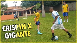 GIGANTE VS CRISPIN  BRASIL X ARGENTINA NA COPA DO MUNDO [upl. by Sacttler503]