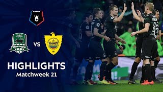 Highlights Krasnodar vs Anzhi 50  RPL 201819 [upl. by Ylicis]