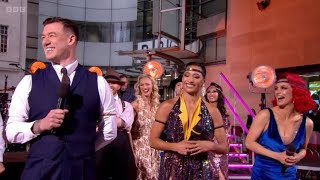 The Strictly Professionals  The One Show  220422 [upl. by Melleta]