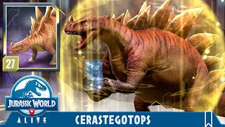 CERASTEGOTOPS TURNS 27 JURASSIC WORLD ALIVE [upl. by Tselec501]