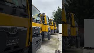 A line up of yellow MAN TGM 18250 Trucks [upl. by Brady]