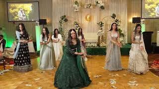 Bride amp Family Surprise Dance performances 2024  Engagement Party Punjabi Wedding [upl. by Eenot887]