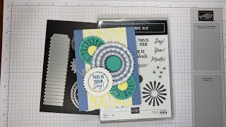 Stampin’ Up Round We Go Pinwheel Celebration Card Tutorial diy handstampedcards papercraft [upl. by Maia]