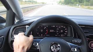 Golf 7 Act Info Display 20 TDI DSG150 PS0240 kmh Acceleration 7DSG Variant Highline HD [upl. by Miah]